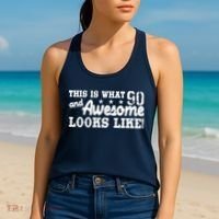90th Birthday This Is What Awesome Looks Like  Women's Tank Top thumb 2
