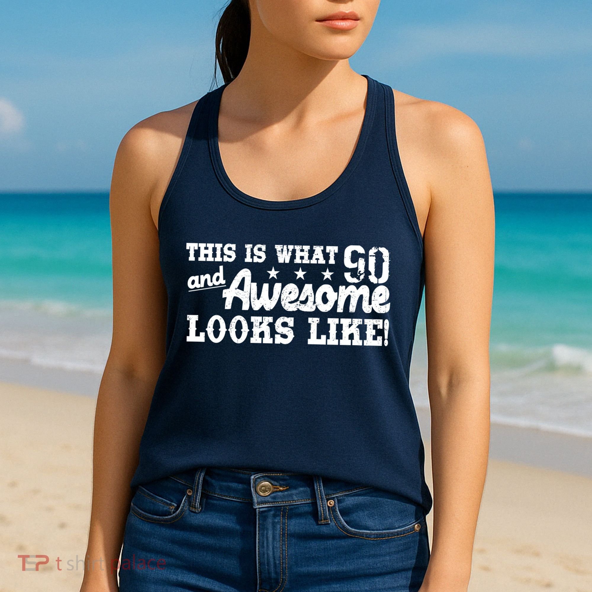 90th Birthday This Is What Awesome Looks Like  Women's Tank Top
