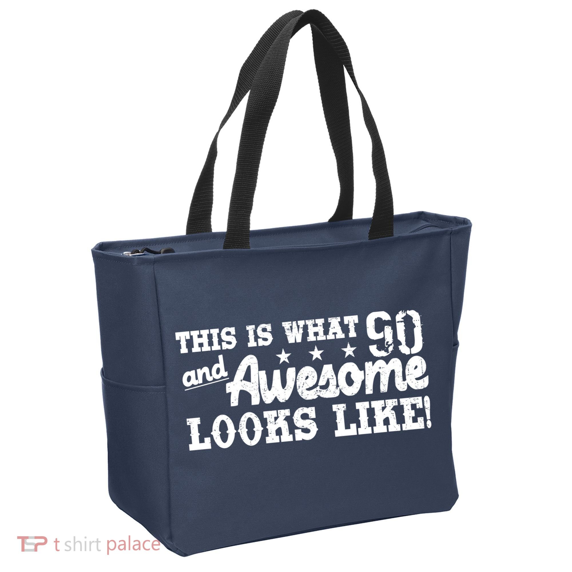 90th Birthday This Is What Awesome Looks Like  Tote Bag