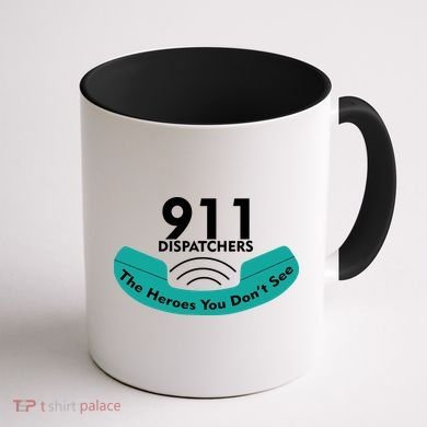 911 Dispatcher The Heroes You Don't See Coffee Mug back