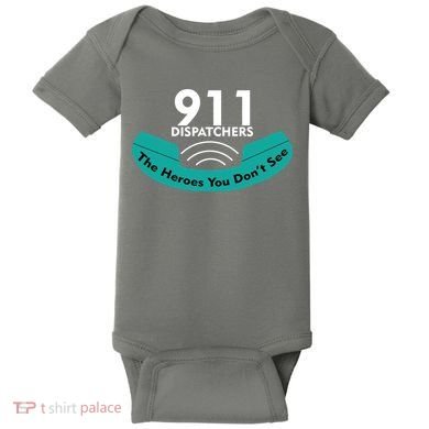 911 Dispatcher The Heroes You Don't See Baby Bodysuit