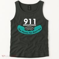 911 Dispatcher The Heroes You Don't See Tank Top thumb 2