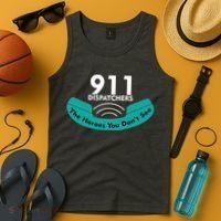 911 Dispatcher The Heroes You Don't See Tank Top thumb 4