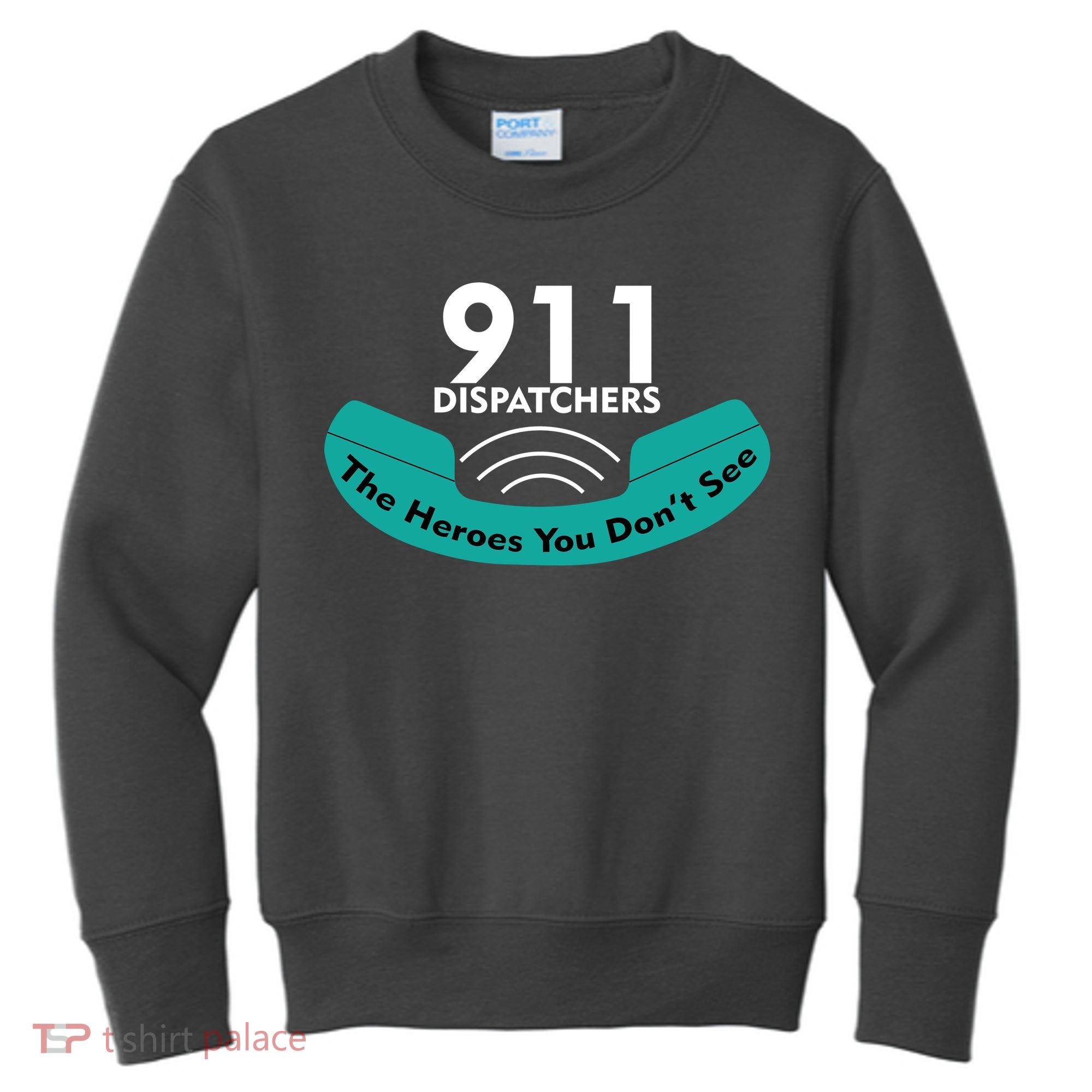 911 Dispatcher The Heroes You Don't See Kids Sweatshirt