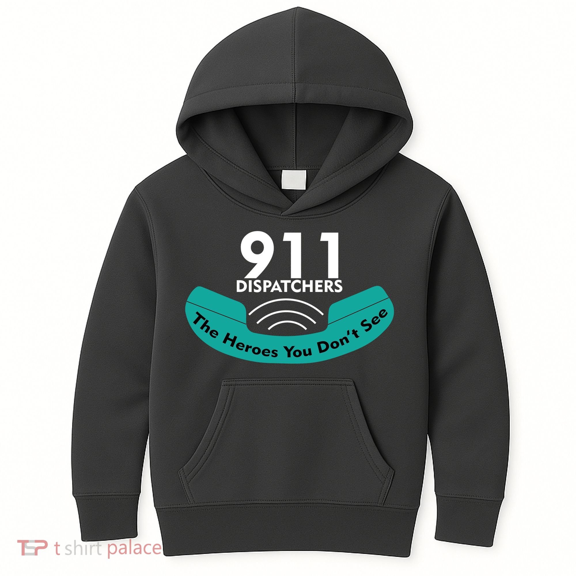 911 Dispatcher The Heroes You Don't See Kids Hoodie