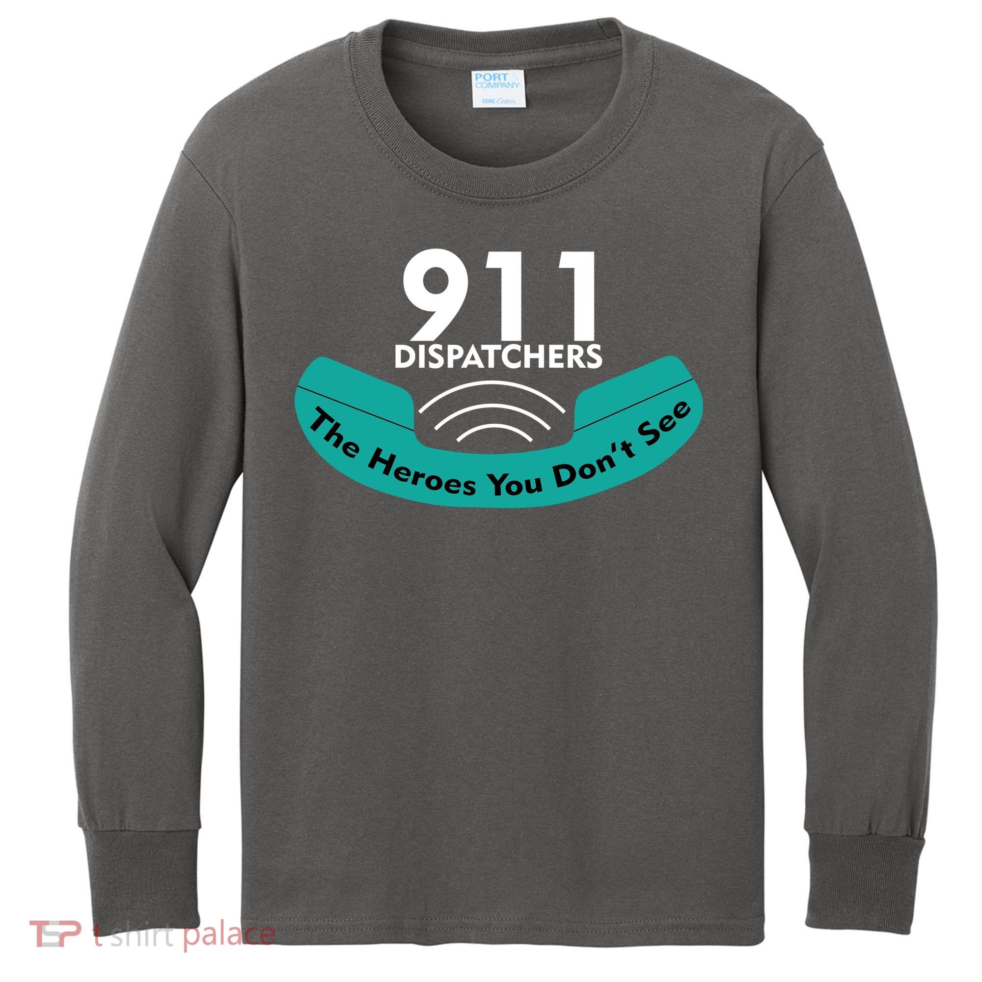 911 Dispatcher The Heroes You Don't See Kids Long Sleeve Shirt