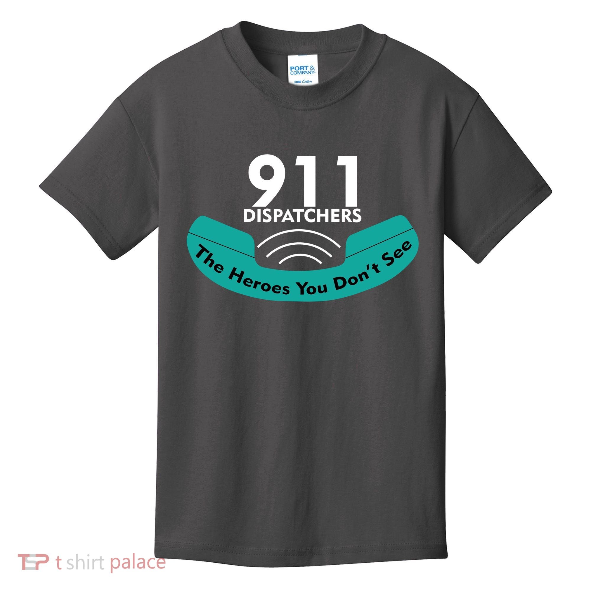 911 Dispatcher The Heroes You Don't See Kids T-Shirt