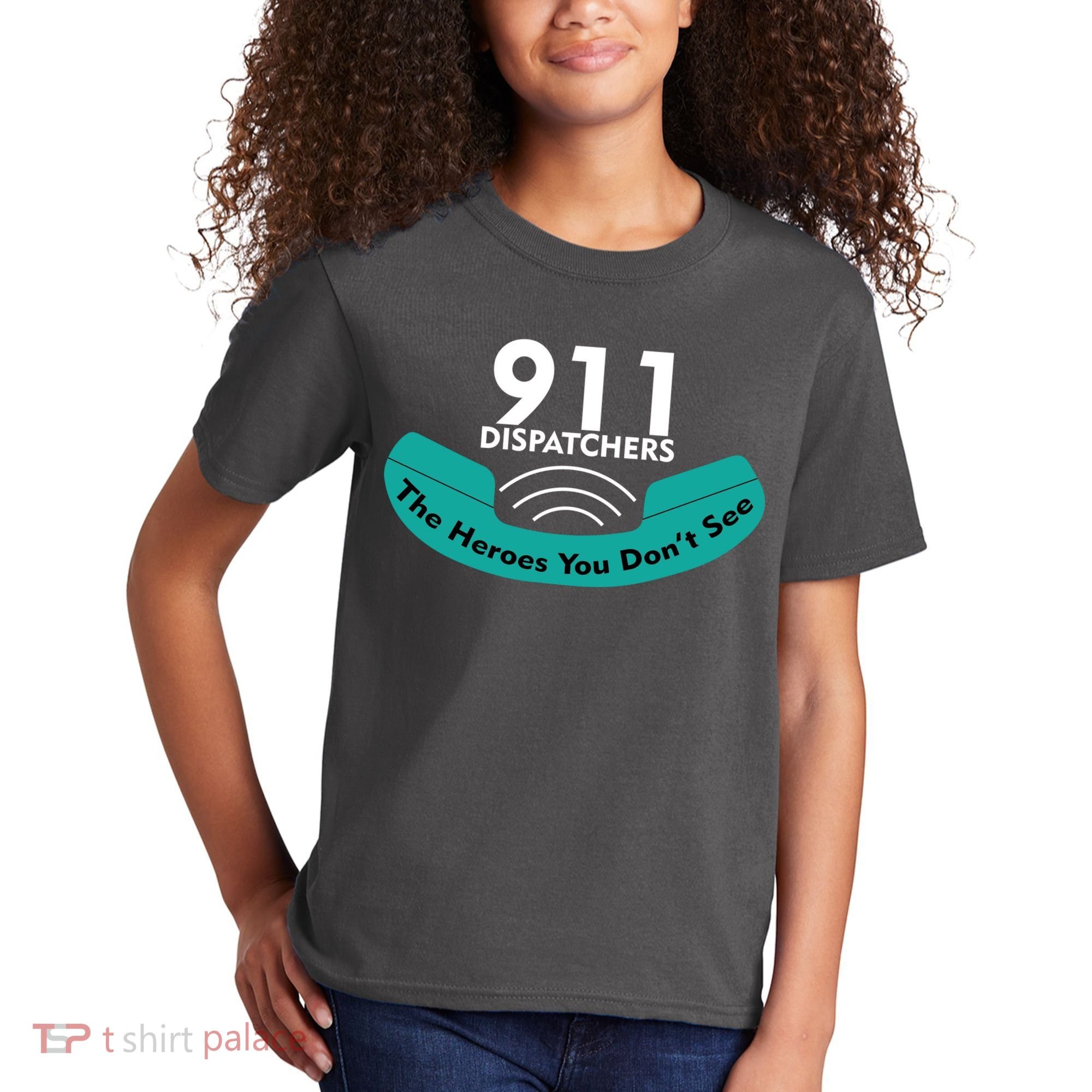 911 Dispatcher The Heroes You Don't See Kids T-Shirt