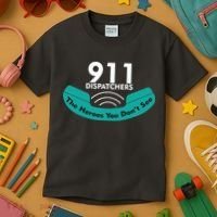 911 Dispatcher The Heroes You Don't See Kids T-Shirt thumb 3