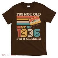 90th 1936 Birthday Retro I'm Not Old I'm A Classic Best Of Cassette Tape  T-Shirt thumb 0