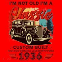 90th 1936 Birthday I'm Not Old I'm A Classic Custom Built High Performance Legendary Power  Santa Hat thumb 1