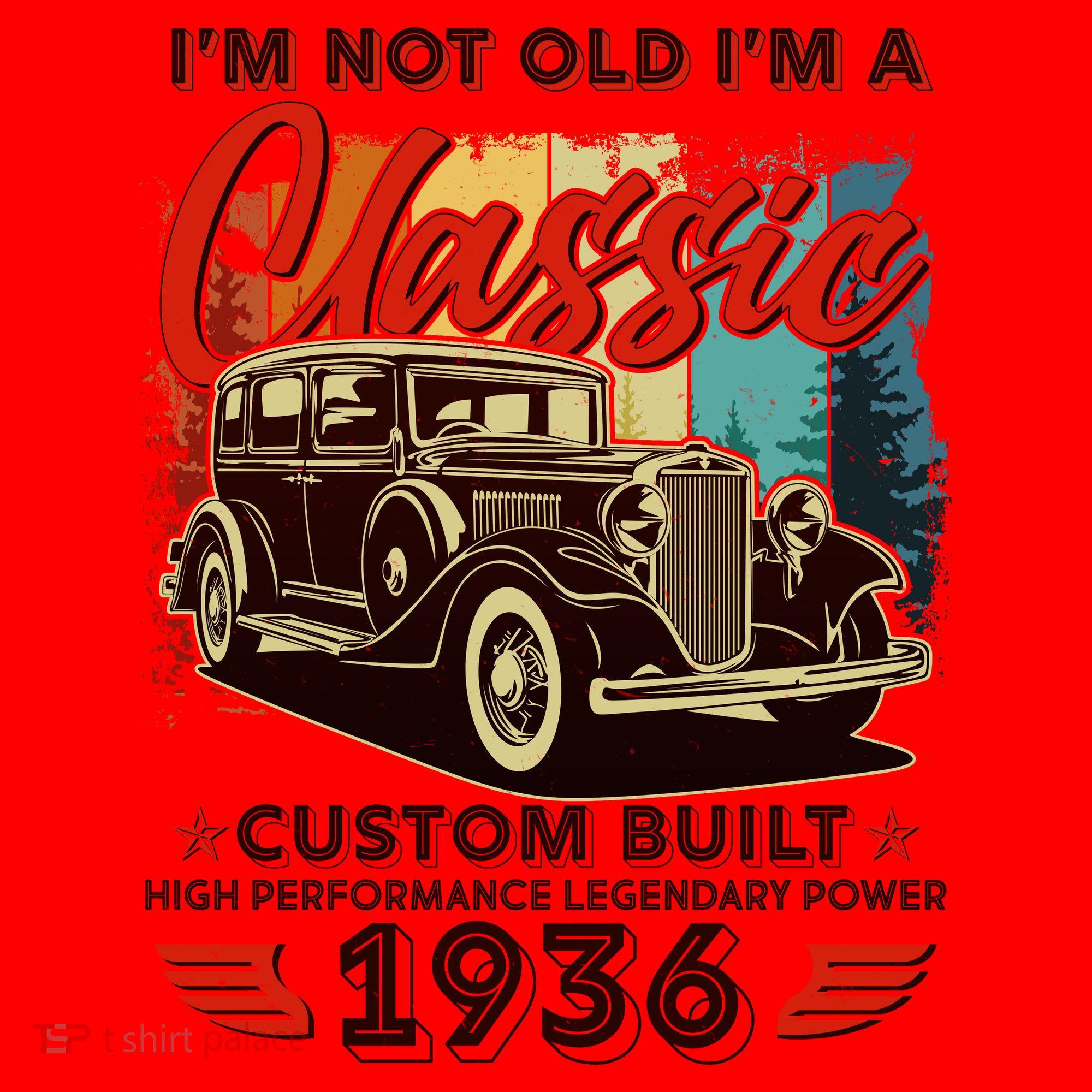 90th 1936 Birthday I'm Not Old I'm A Classic Custom Built High Performance Legendary Power  Santa Hat