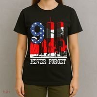9/ 11 Never Forget Patriot Day T-Shirt thumb 4