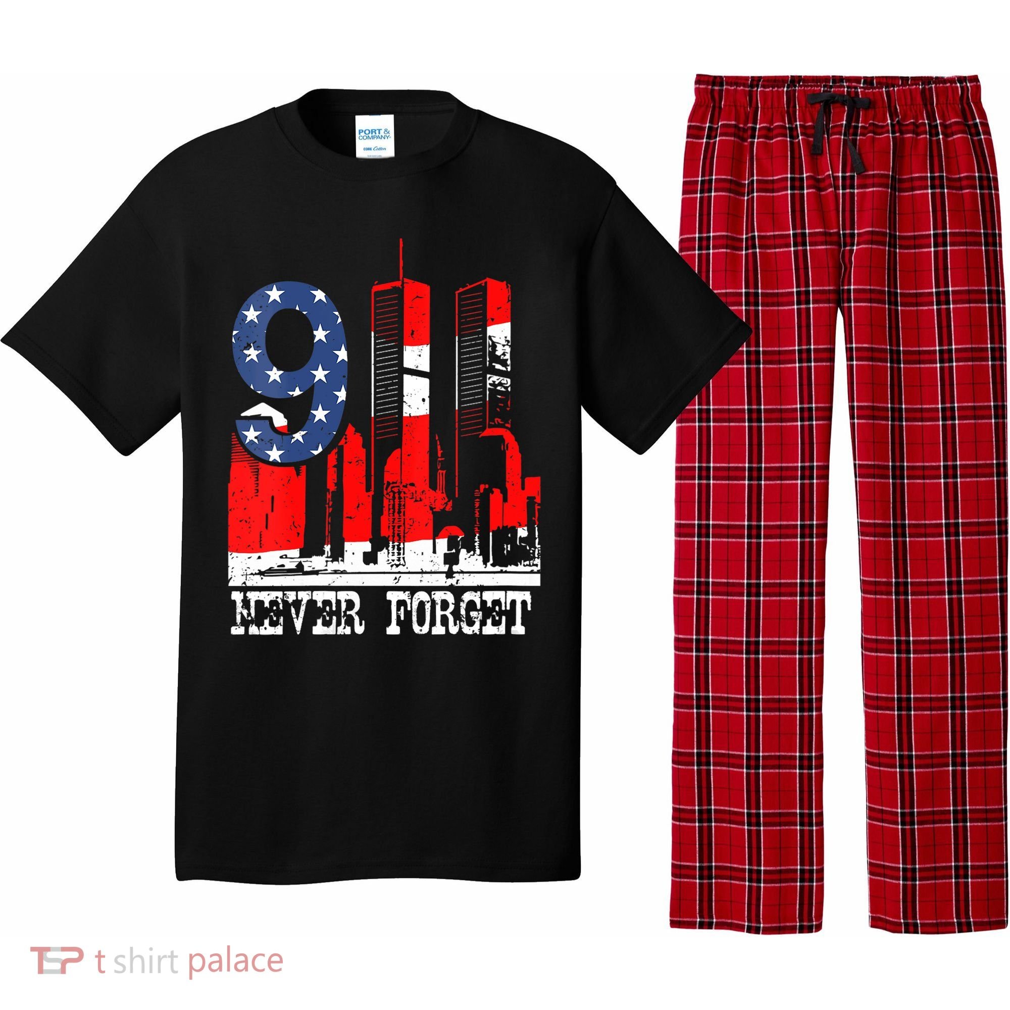9/ 11 Never Forget Patriot Day Pajama Set