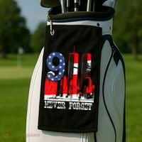 9/ 11 Never Forget Patriot Day Golf Towel thumb 2