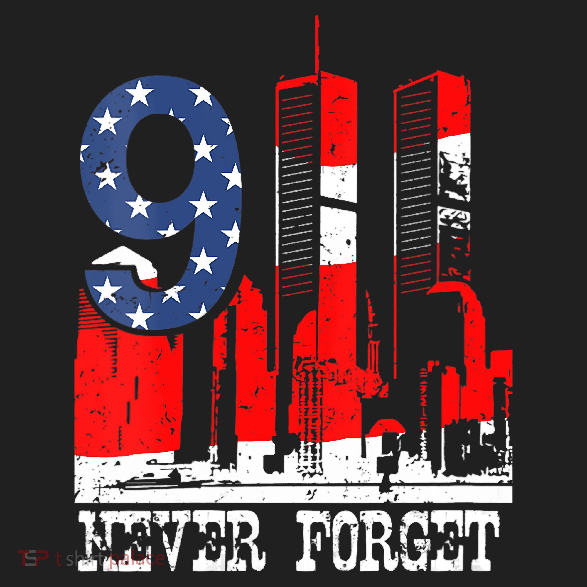 9/ 11 Never Forget Patriot Day Golf Towel