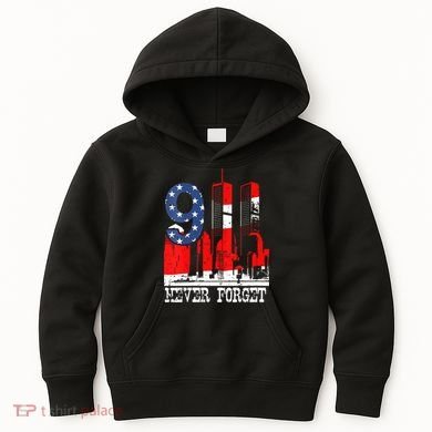 9/ 11 Never Forget Patriot Day Kids Hoodie