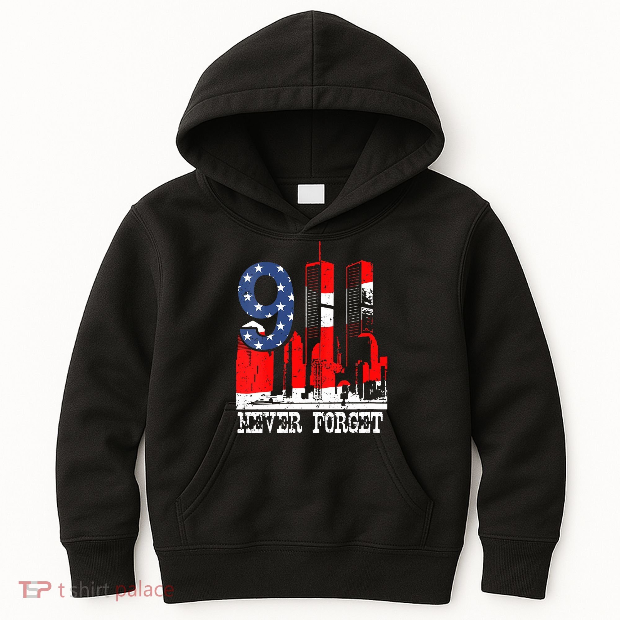 9/ 11 Never Forget Patriot Day Kids Hoodie