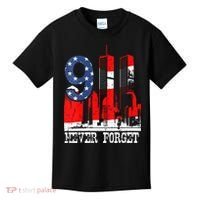 9/ 11 Never Forget Patriot Day Kids T-Shirt thumb 0