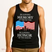 9 11 Never Forget, In Loving Memories Of Heros, Memorial Day Tank Top thumb 3
