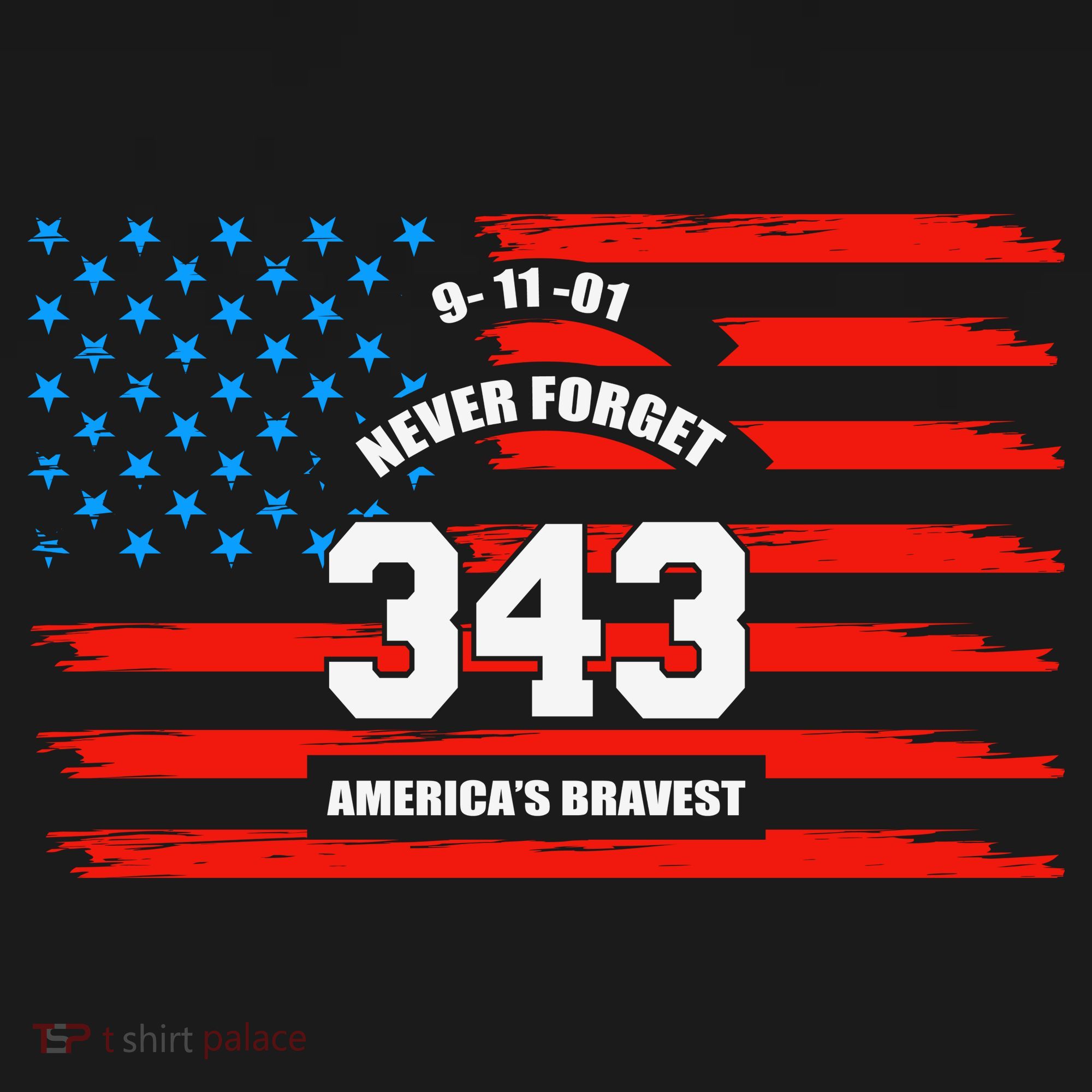 9 11 Never Forget, Firefighter 343 America Bravest Apron