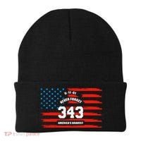 9 11 Never Forget, Firefighter 343 America Bravest Beanie thumb 0