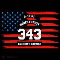 9 11 Never Forget, Firefighter 343 America Bravest Women's Hoodie thumb 2