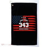 9 11 Never Forget, Firefighter 343 America Bravest Golf Towel thumb 0