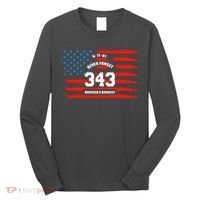 9 11 Never Forget, Firefighter 343 America Bravest Long Sleeve Shirt thumb 0