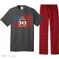 9 11 Never Forget, Firefighter 343 America Bravest Pajama Set thumb 0