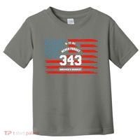 9 11 Never Forget, Firefighter 343 America Bravest Toddler T-Shirt thumb 0
