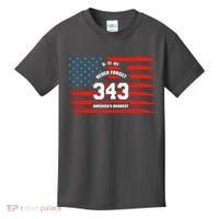 9 11 Never Forget, Firefighter 343 America Bravest Kids T-Shirt thumb 0