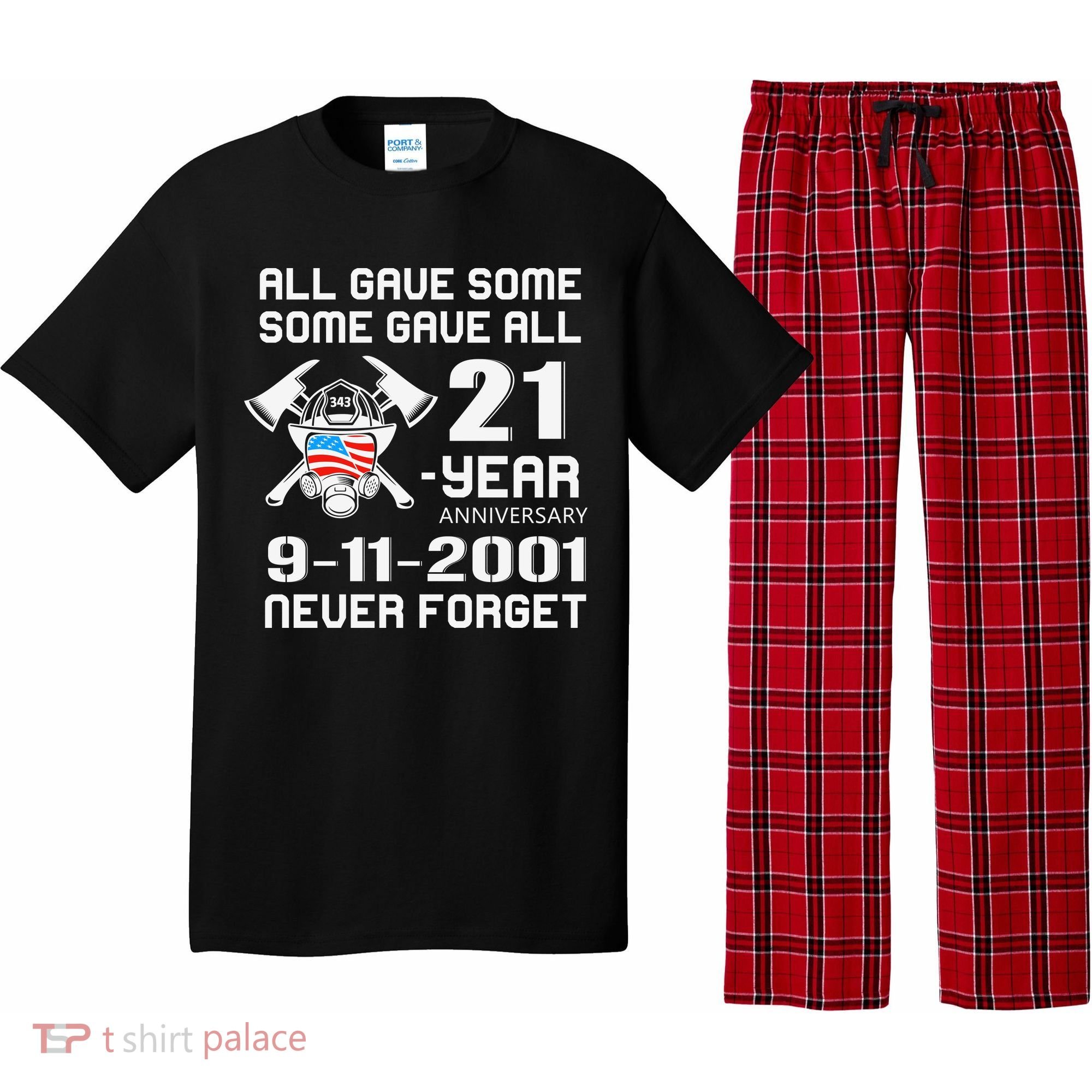 9 11 Never Forget, Firefighter 343 America Bravest, 911 Memorial September Pajama Set