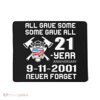 9 11 Never Forget, Firefighter 343 America Bravest, 911 Memorial September Mousepad thumb 0