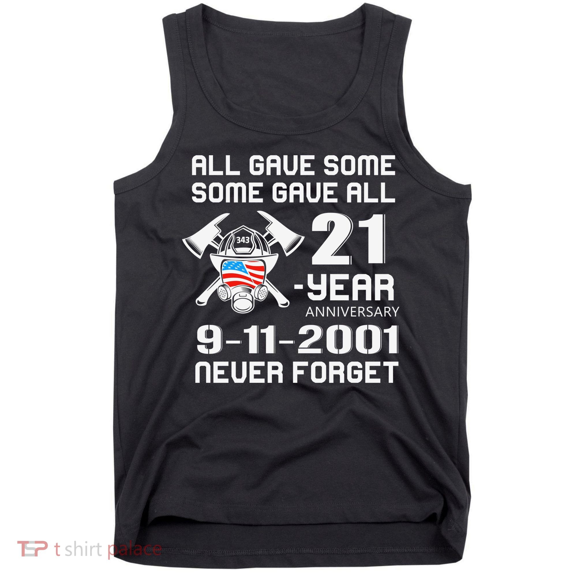 9 11 Never Forget, Firefighter 343 America Bravest, 911 Memorial September Tank Top
