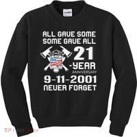 9 11 Never Forget, Firefighter 343 America Bravest, 911 Memorial September Kids Sweatshirt thumb 0