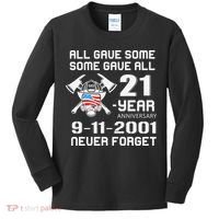 9 11 Never Forget, Firefighter 343 America Bravest, 911 Memorial September Kids Long Sleeve Shirt thumb 0
