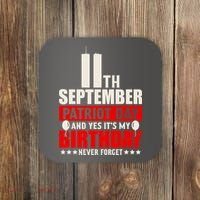 9 11 Never Forget, 911 Memorial, American Patriot Day Coaster thumb 0