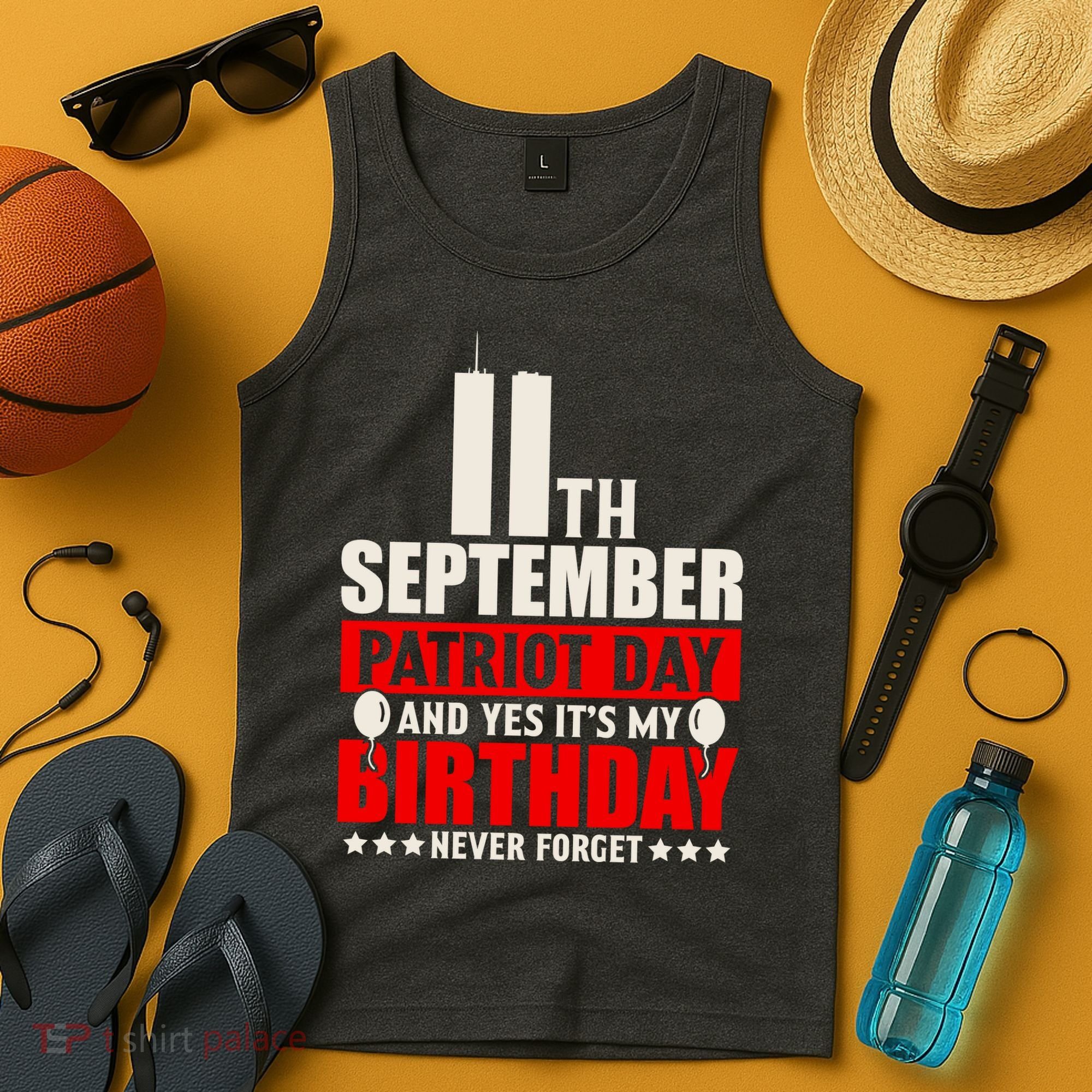 9 11 Never Forget, 911 Memorial, American Patriot Day Tank Top