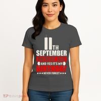 9 11 Never Forget, 911 Memorial, American Patriot Day Women's T-Shirt thumb 4