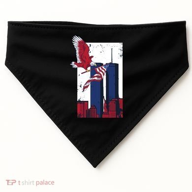 9 11 Never Forget TShirt9 11 Memorial USA-Made Doggie Bandana