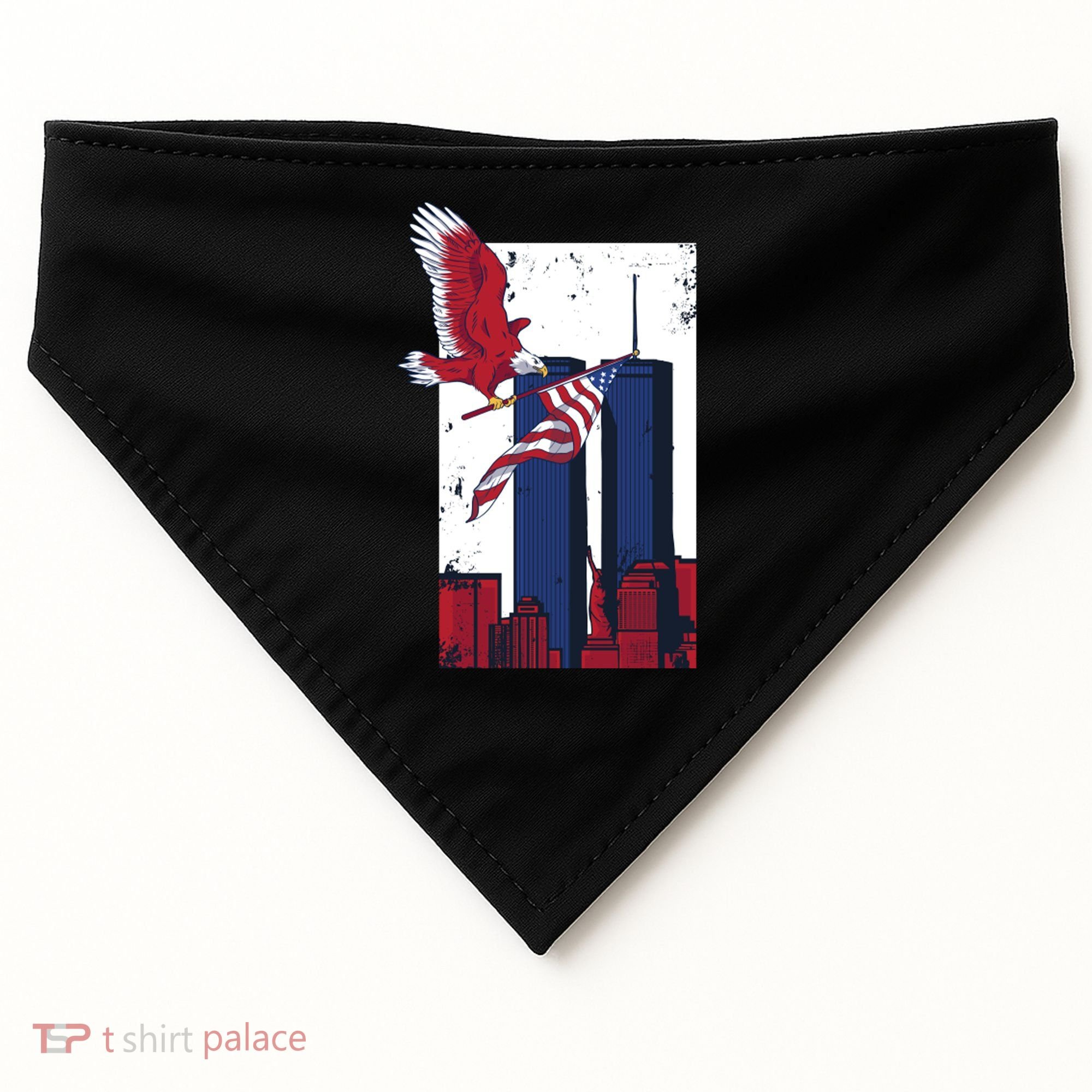 9 11 Never Forget TShirt9 11 Memorial USA-Made Doggie Bandana