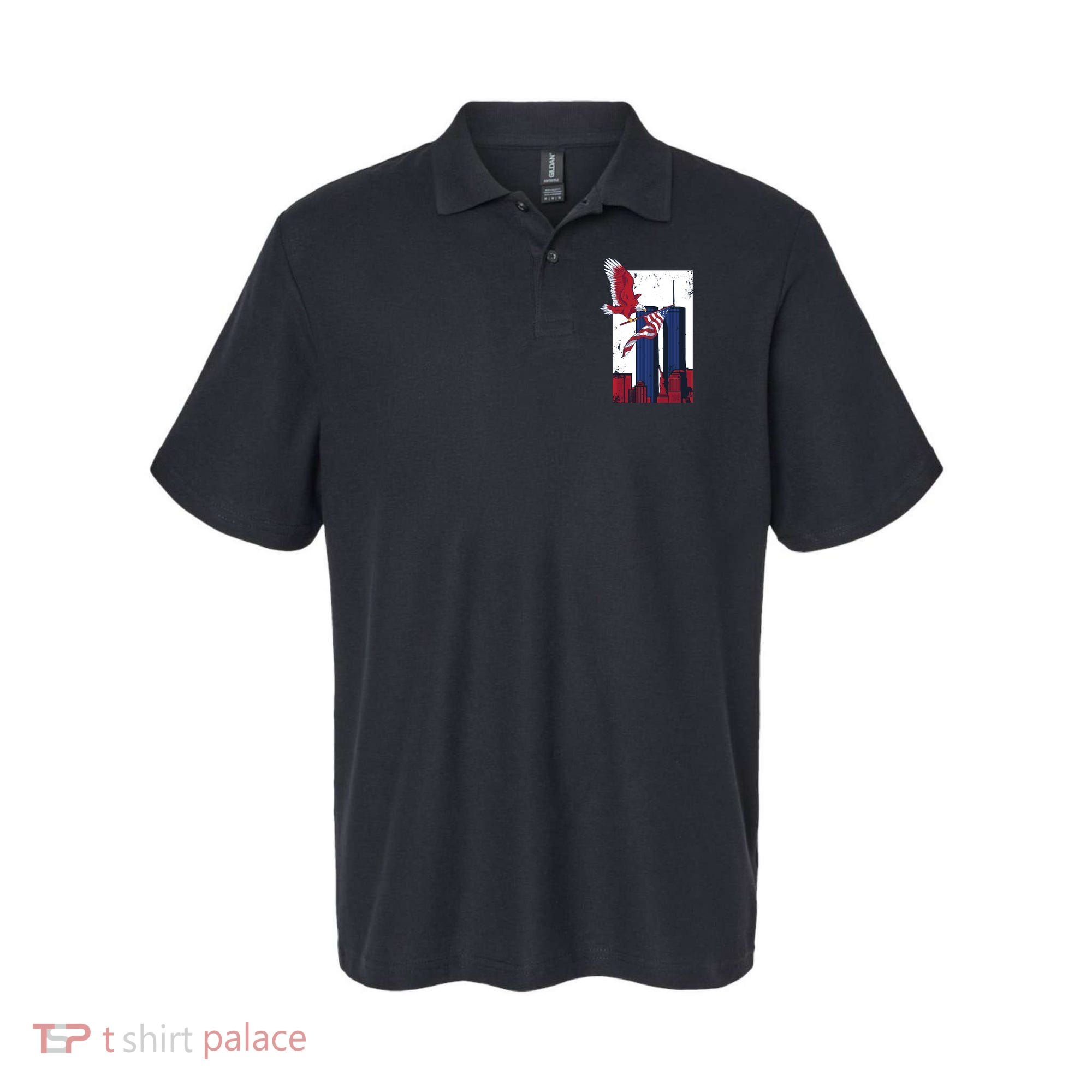 9 11 Never Forget TShirt9 11 Memorial Polo