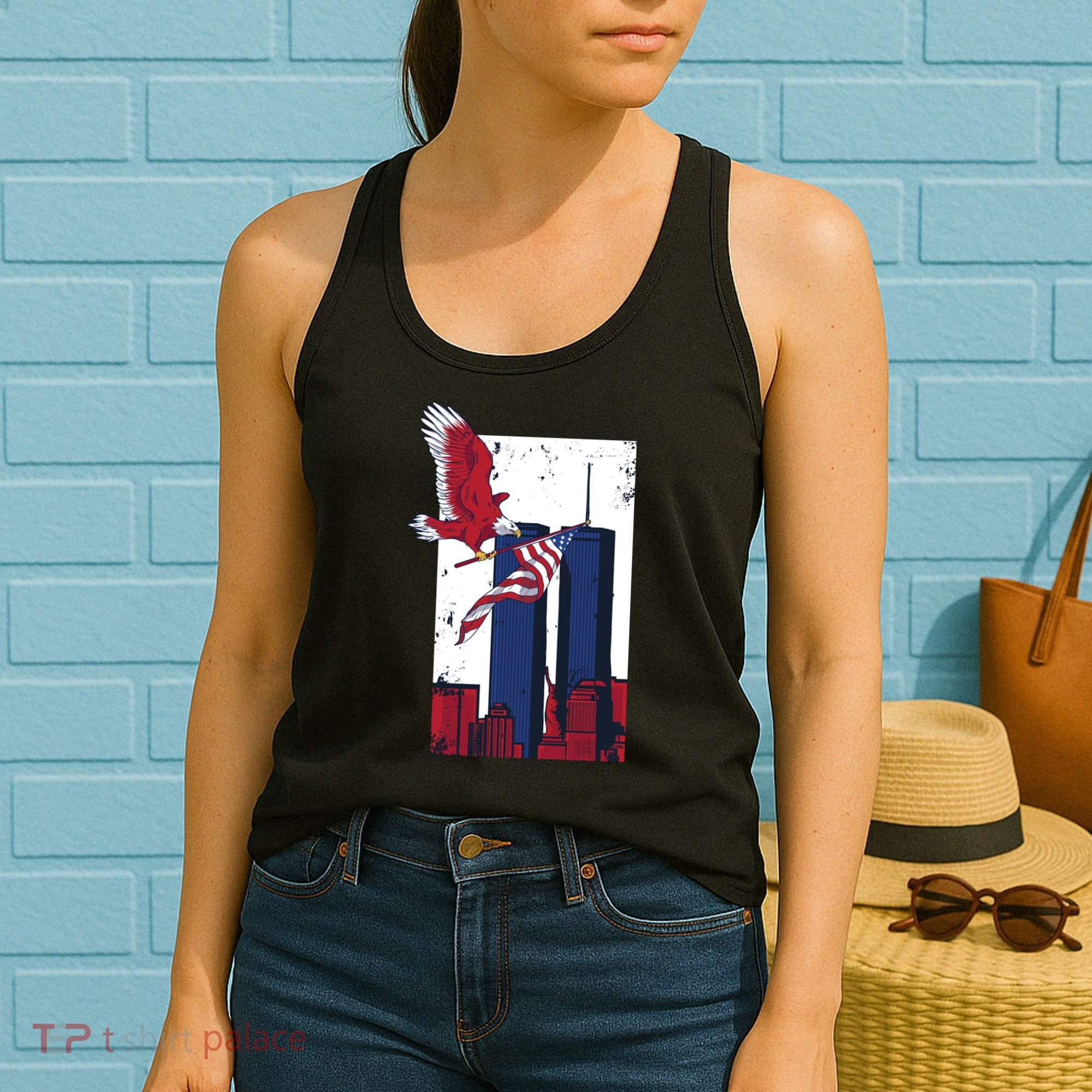 9 11 Never Forget TShirt9 11 Memorial Women's Tank Top