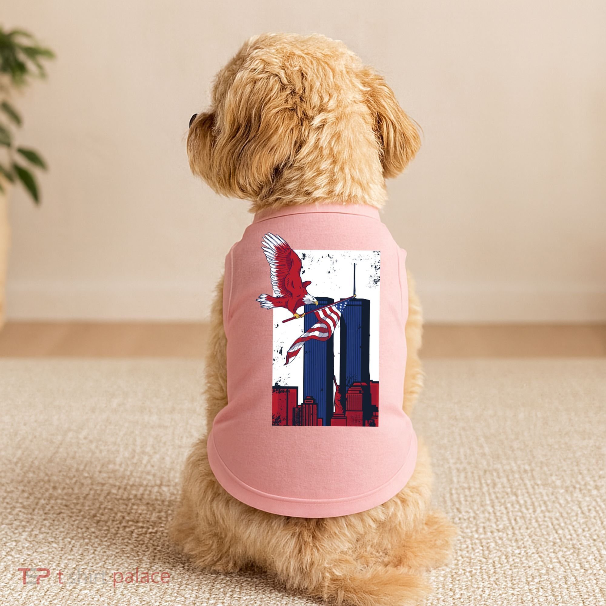 9 11 Never Forget TShirt9 11 Memorial Doggie Tank