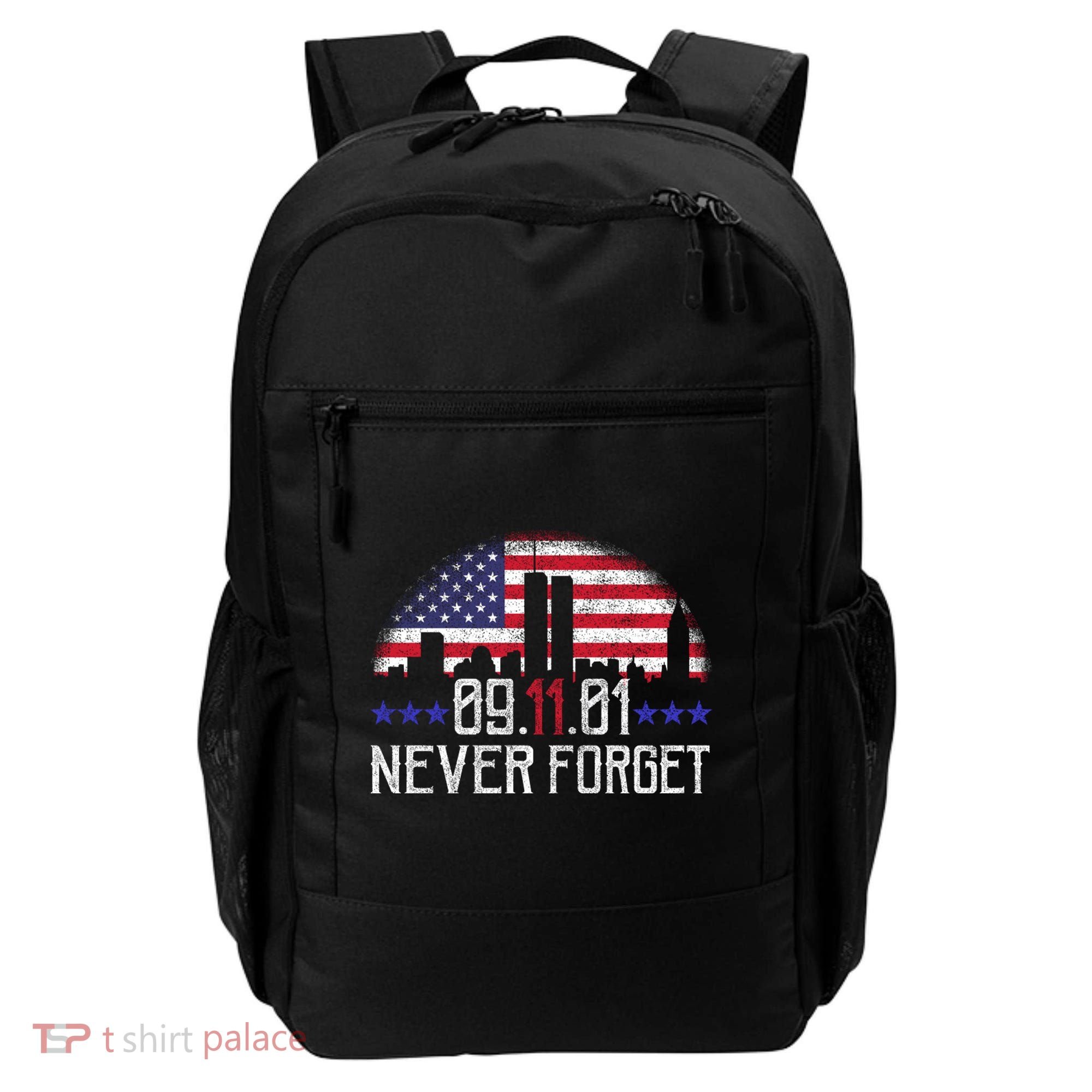 9 11 TShirt9 11 Never Forget Memorial, Peace Day Backpack