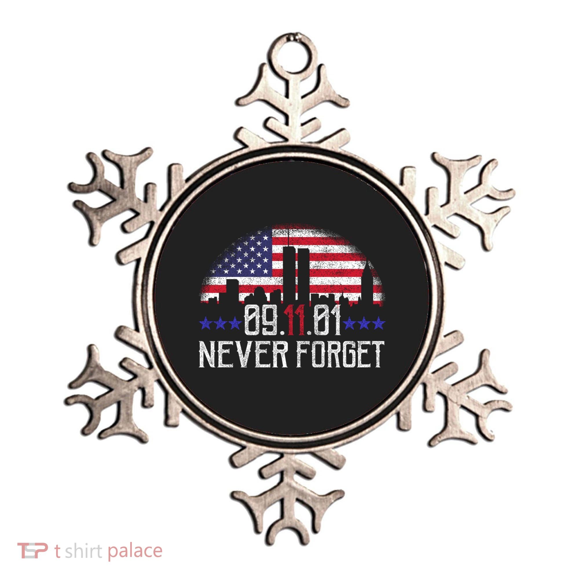 9 11 TShirt9 11 Never Forget Memorial, Peace Day Ornament