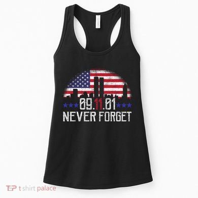 9 11 TShirt9 11 Never Forget Memorial, Peace Day Women's Tank Top