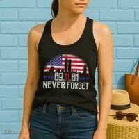 9 11 TShirt9 11 Never Forget Memorial, Peace Day Women's Tank Top thumb 2