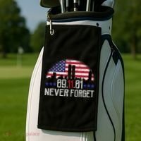 9 11 TShirt9 11 Never Forget Memorial, Peace Day Golf Towel thumb 2